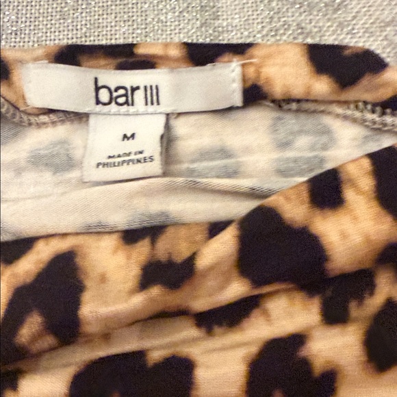 Bar III Animal Print Muscle Tee - Picture 2 of 4